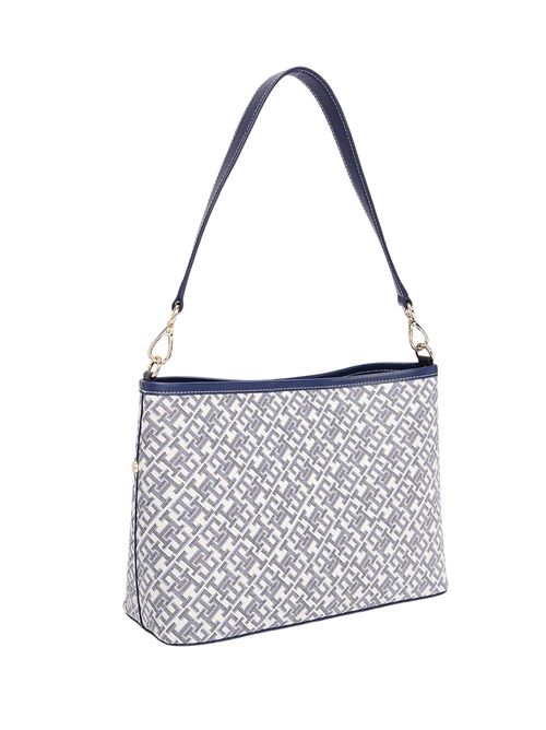 Borsa a spalla monogrammi blu Tommy Hilfiger | AW0AW17342DW6